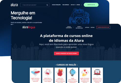 telas da alura plus e alura linguas